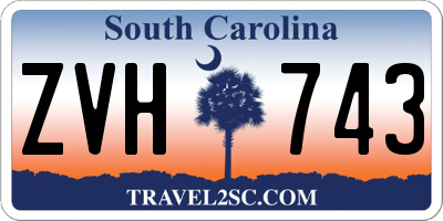 SC license plate ZVH743