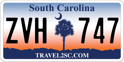 SC license plate ZVH747