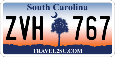 SC license plate ZVH767