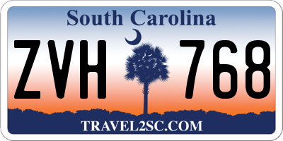 SC license plate ZVH768