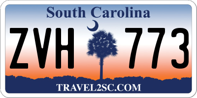 SC license plate ZVH773