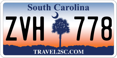 SC license plate ZVH778