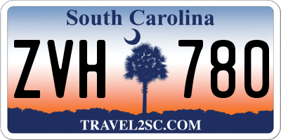 SC license plate ZVH780
