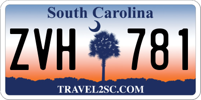 SC license plate ZVH781
