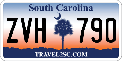 SC license plate ZVH790