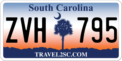 SC license plate ZVH795