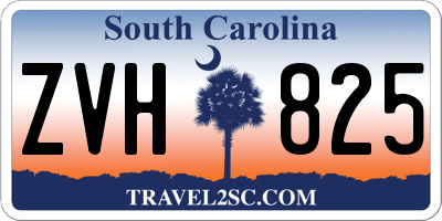 SC license plate ZVH825