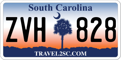 SC license plate ZVH828