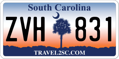 SC license plate ZVH831