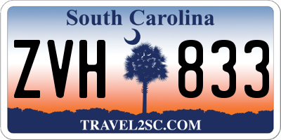 SC license plate ZVH833