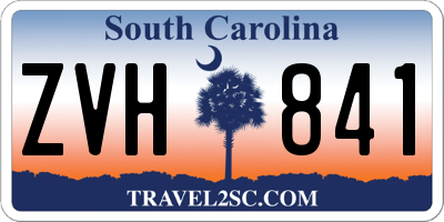 SC license plate ZVH841