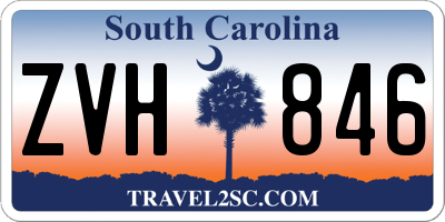SC license plate ZVH846
