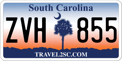 SC license plate ZVH855
