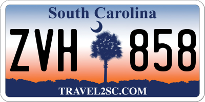 SC license plate ZVH858