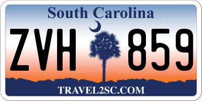SC license plate ZVH859
