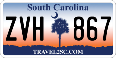SC license plate ZVH867