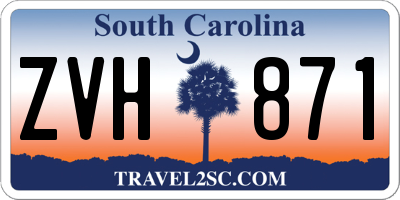 SC license plate ZVH871