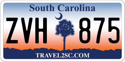 SC license plate ZVH875