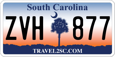 SC license plate ZVH877