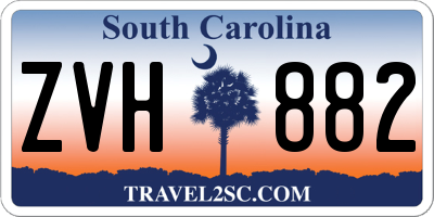 SC license plate ZVH882