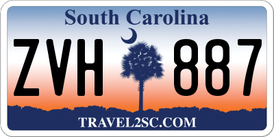 SC license plate ZVH887