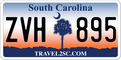 SC license plate ZVH895