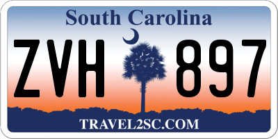 SC license plate ZVH897