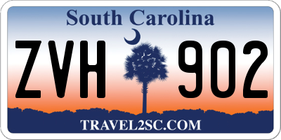 SC license plate ZVH902