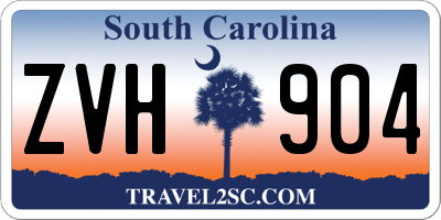 SC license plate ZVH904