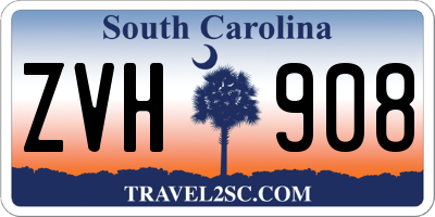 SC license plate ZVH908