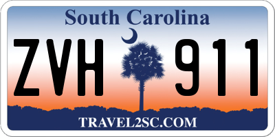 SC license plate ZVH911
