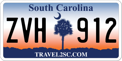 SC license plate ZVH912