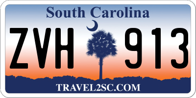 SC license plate ZVH913