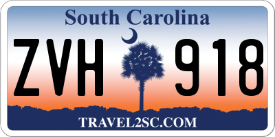SC license plate ZVH918