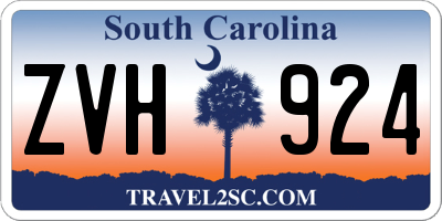 SC license plate ZVH924