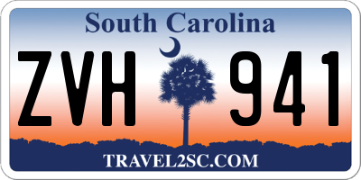 SC license plate ZVH941