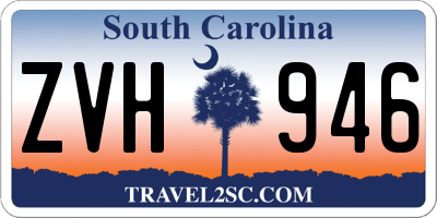 SC license plate ZVH946