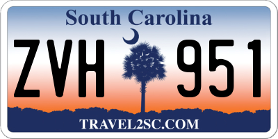 SC license plate ZVH951