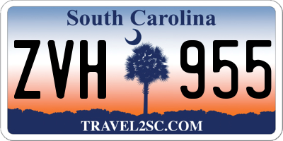 SC license plate ZVH955
