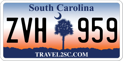 SC license plate ZVH959