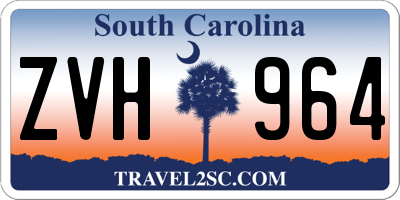 SC license plate ZVH964