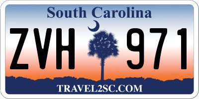 SC license plate ZVH971