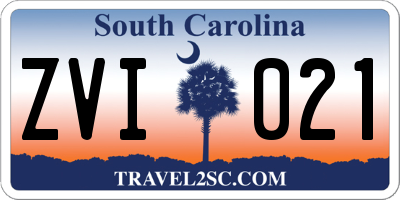 SC license plate ZVI021