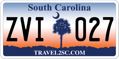 SC license plate ZVI027