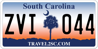 SC license plate ZVI044
