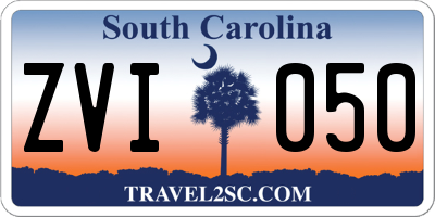 SC license plate ZVI050