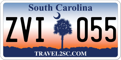 SC license plate ZVI055