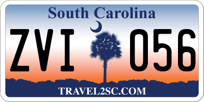 SC license plate ZVI056