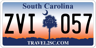 SC license plate ZVI057