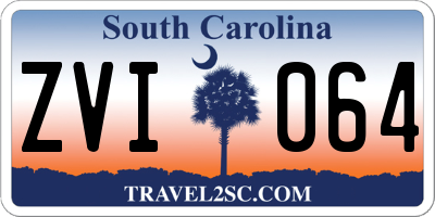 SC license plate ZVI064